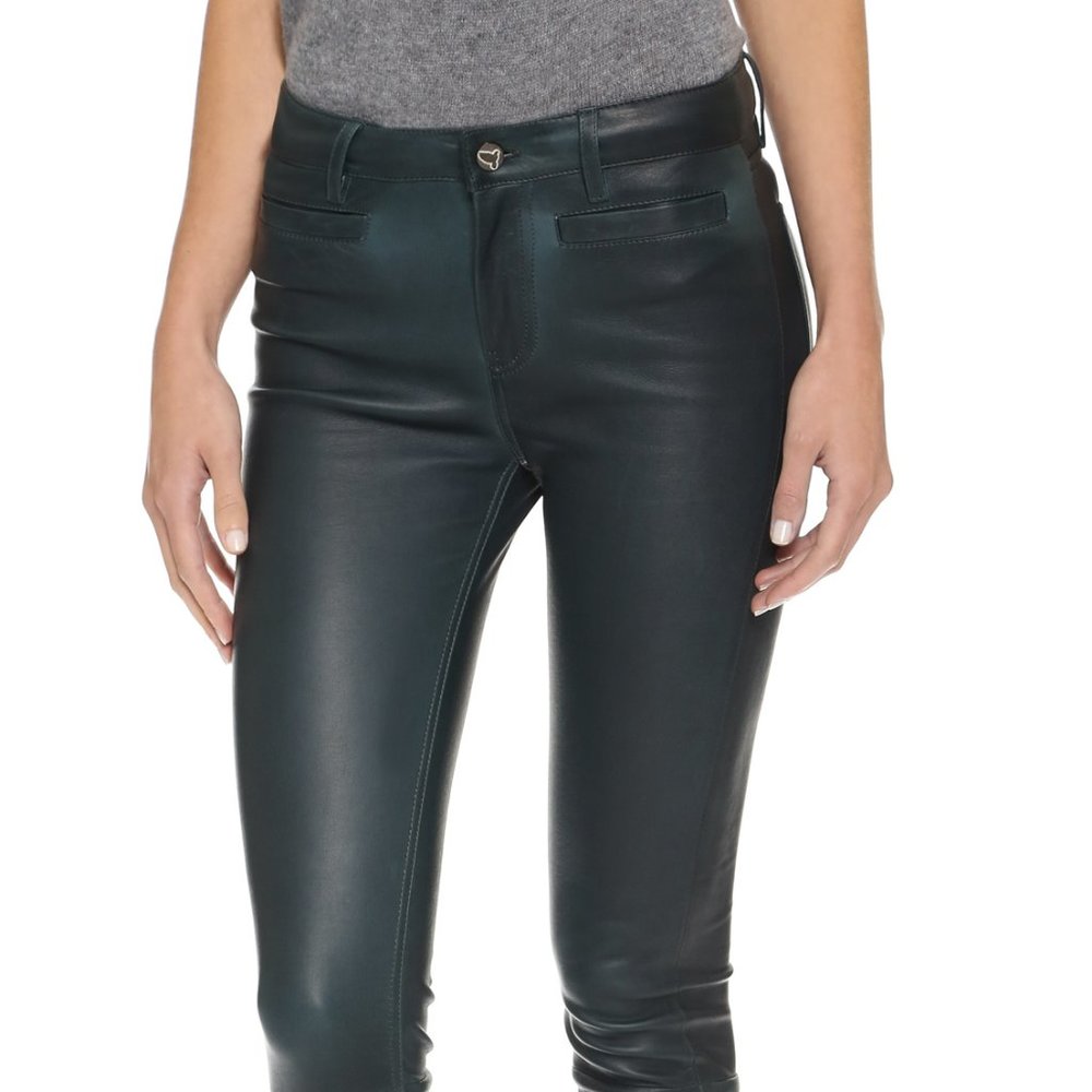 MiH Ellsworth Leather Jeans Pants Trousers
